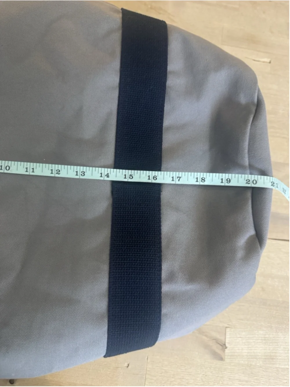 Hudson Sutler Heritage Gray-Navy Commuter Duffel Canvas Weekender Bag Park Hill